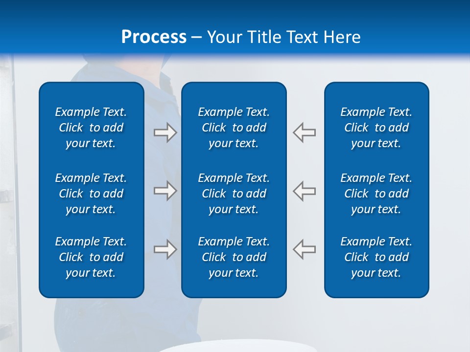 A Man Painting A Wall With A Paint Roller PowerPoint Template
