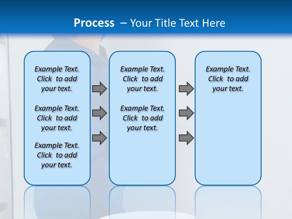 A Man Painting A Wall With A Paint Roller PowerPoint Template