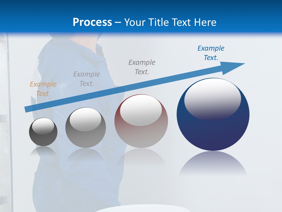 A Man Painting A Wall With A Paint Roller PowerPoint Template