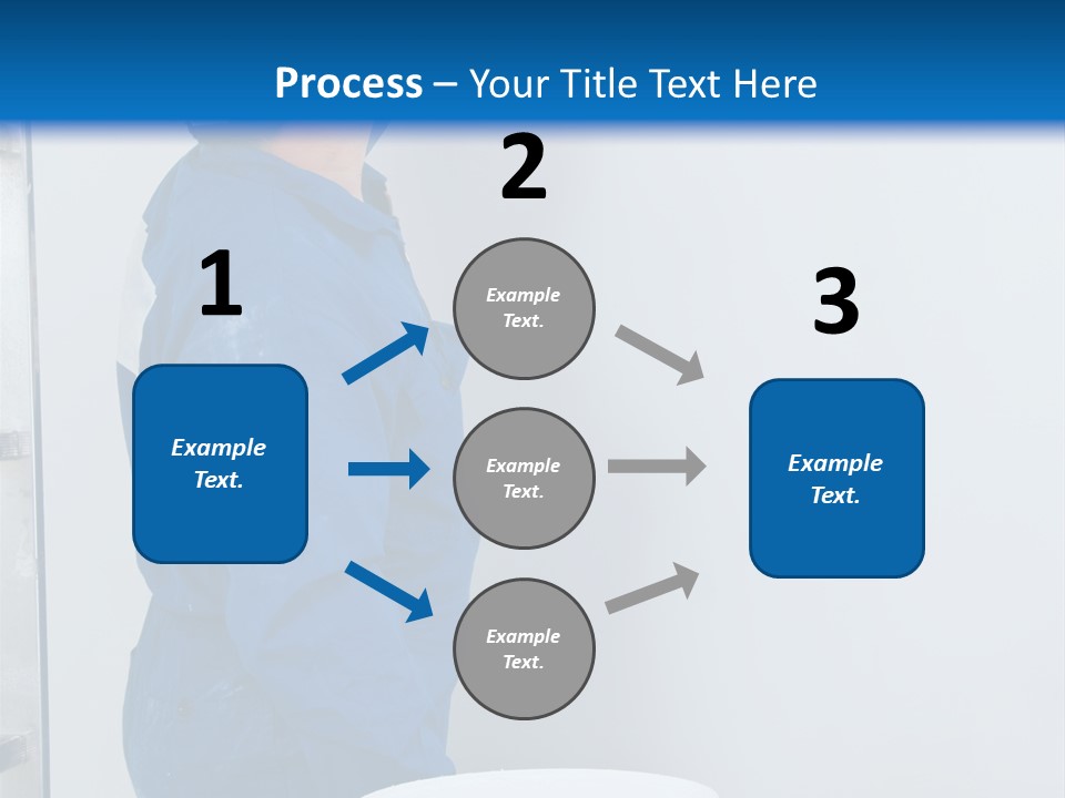 A Man Painting A Wall With A Paint Roller PowerPoint Template