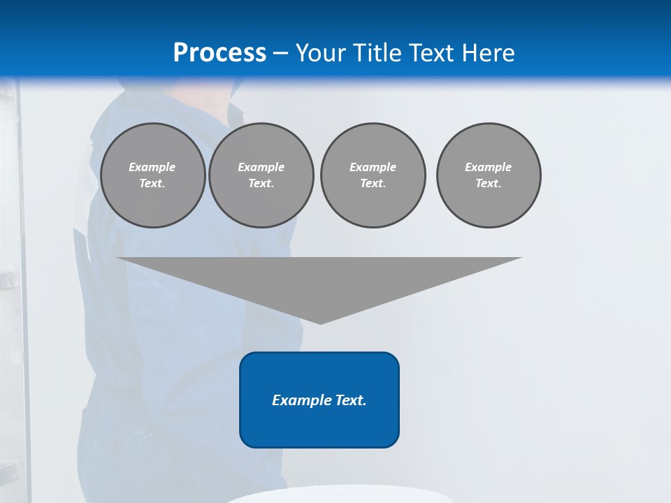 A Man Painting A Wall With A Paint Roller PowerPoint Template