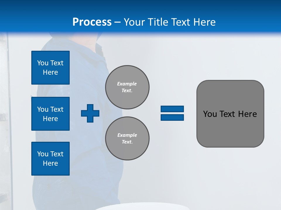 A Man Painting A Wall With A Paint Roller PowerPoint Template