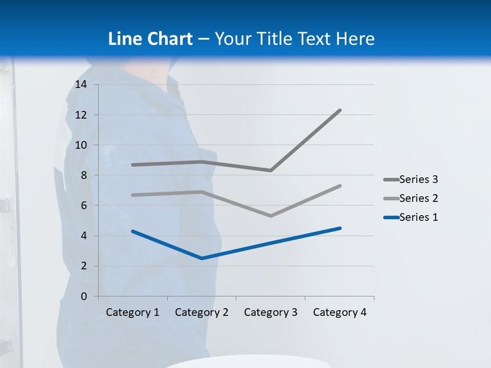 A Man Painting A Wall With A Paint Roller PowerPoint Template