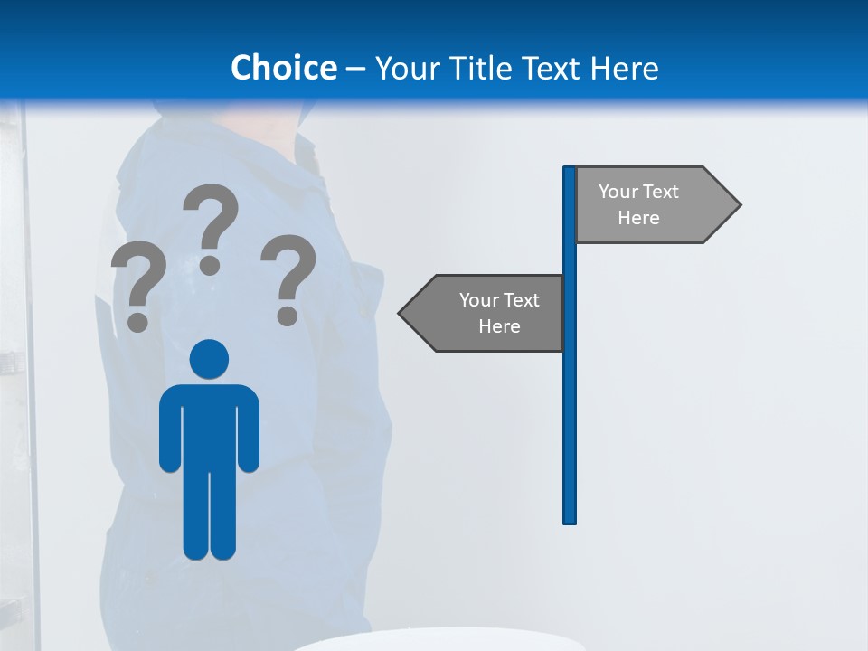 A Man Painting A Wall With A Paint Roller PowerPoint Template