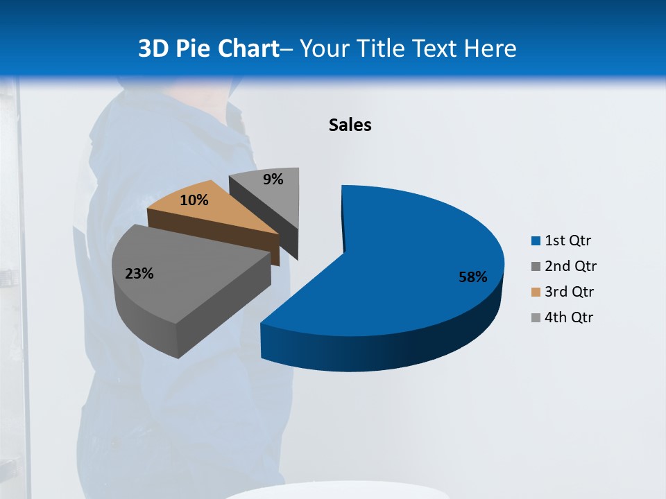 A Man Painting A Wall With A Paint Roller PowerPoint Template