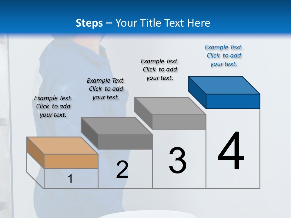 A Man Painting A Wall With A Paint Roller PowerPoint Template