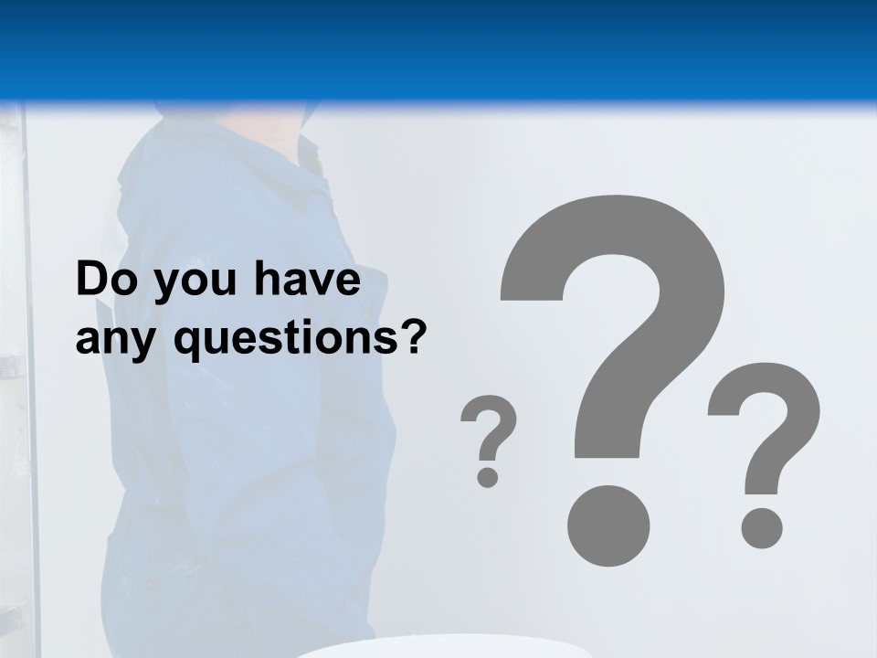 A Man Painting A Wall With A Paint Roller PowerPoint Template