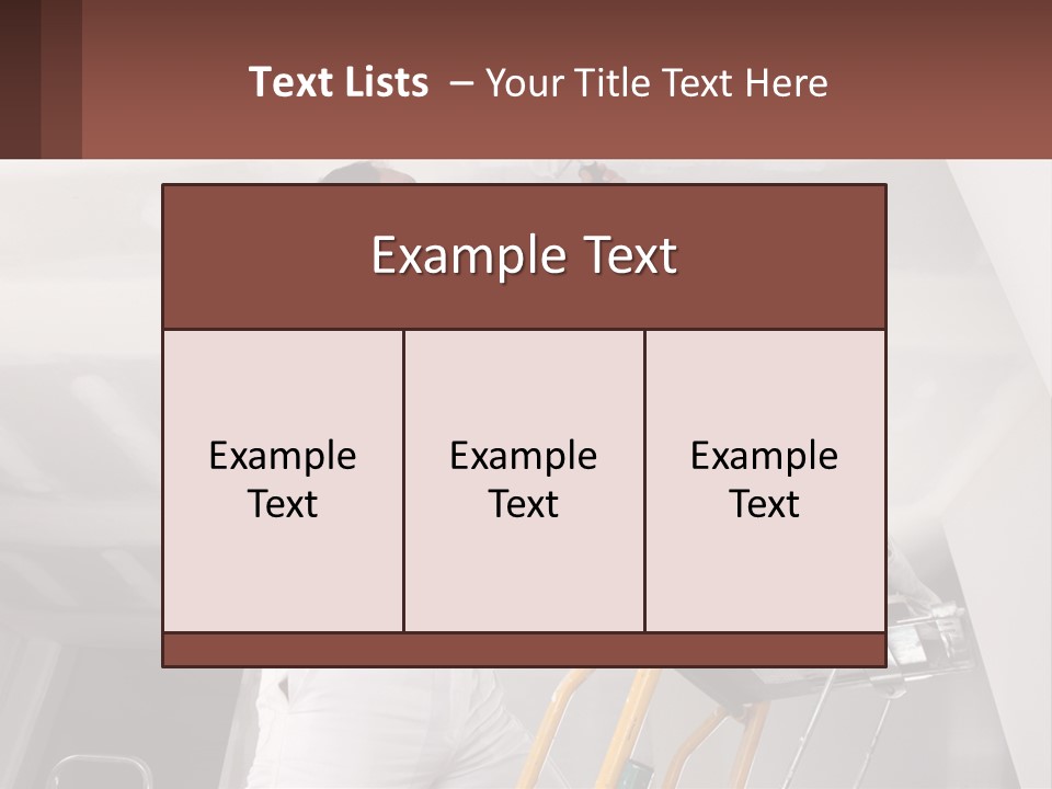 A Man Painting A Ceiling With A Paint Roller PowerPoint Template