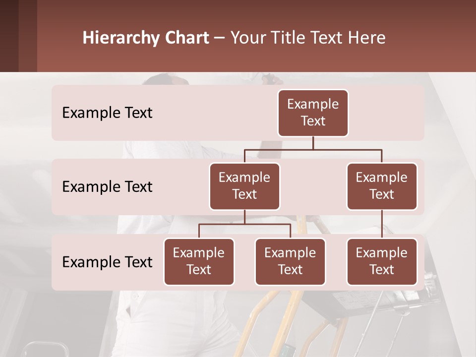 A Man Painting A Ceiling With A Paint Roller PowerPoint Template