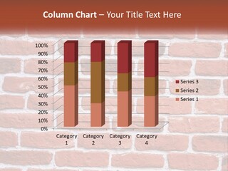 A Brick Wall Is Shown With The Name Of The Company PowerPoint Template