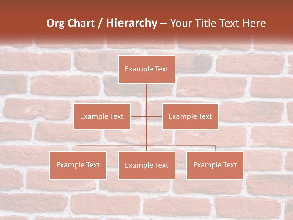 A Brick Wall Is Shown With The Name Of The Company PowerPoint Template