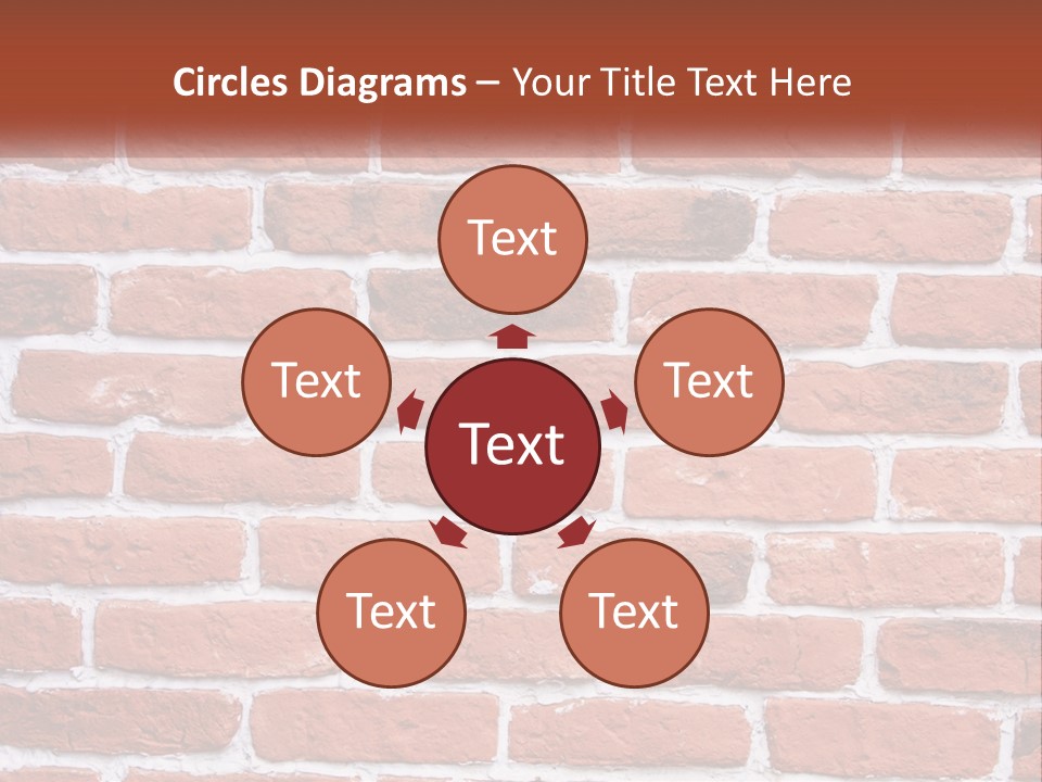 A Brick Wall Is Shown With The Name Of The Company PowerPoint Template