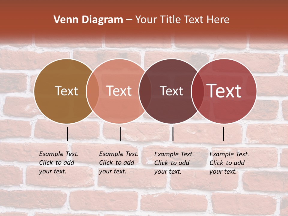 A Brick Wall Is Shown With The Name Of The Company PowerPoint Template