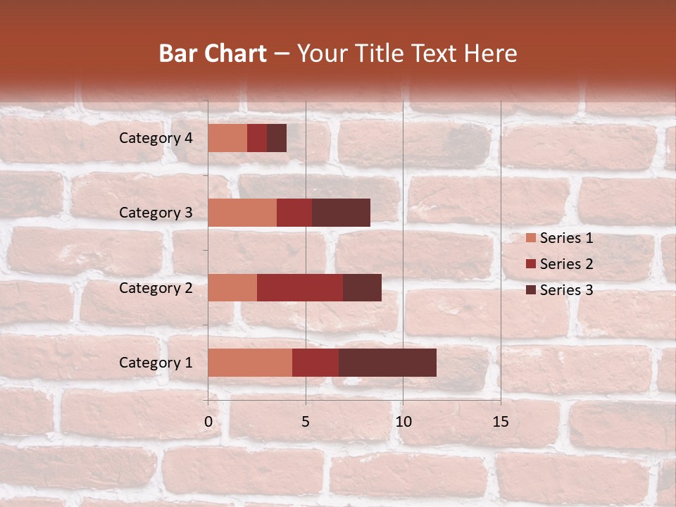 A Brick Wall Is Shown With The Name Of The Company PowerPoint Template