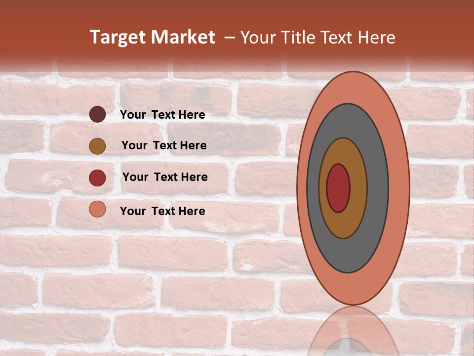 A Brick Wall Is Shown With The Name Of The Company PowerPoint Template