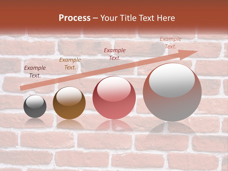 A Brick Wall Is Shown With The Name Of The Company PowerPoint Template