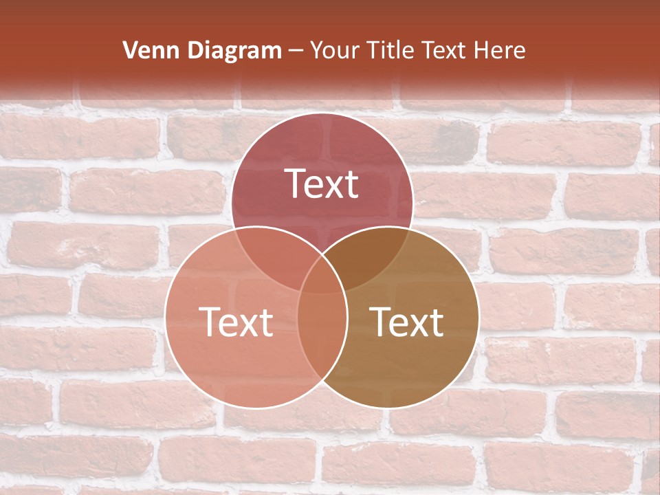 A Brick Wall Is Shown With The Name Of The Company PowerPoint Template