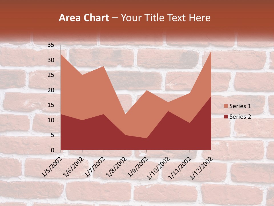A Brick Wall Is Shown With The Name Of The Company PowerPoint Template