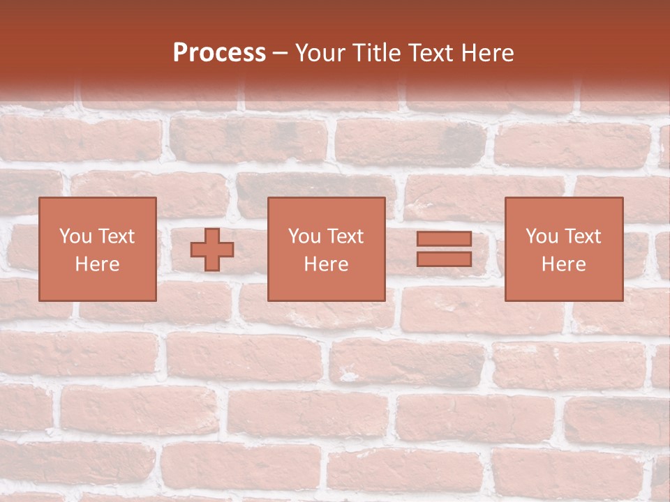 A Brick Wall Is Shown With The Name Of The Company PowerPoint Template