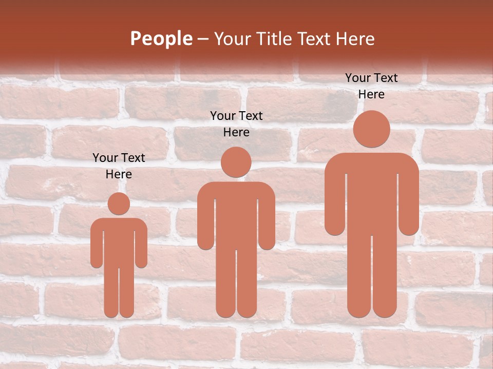 A Brick Wall Is Shown With The Name Of The Company PowerPoint Template
