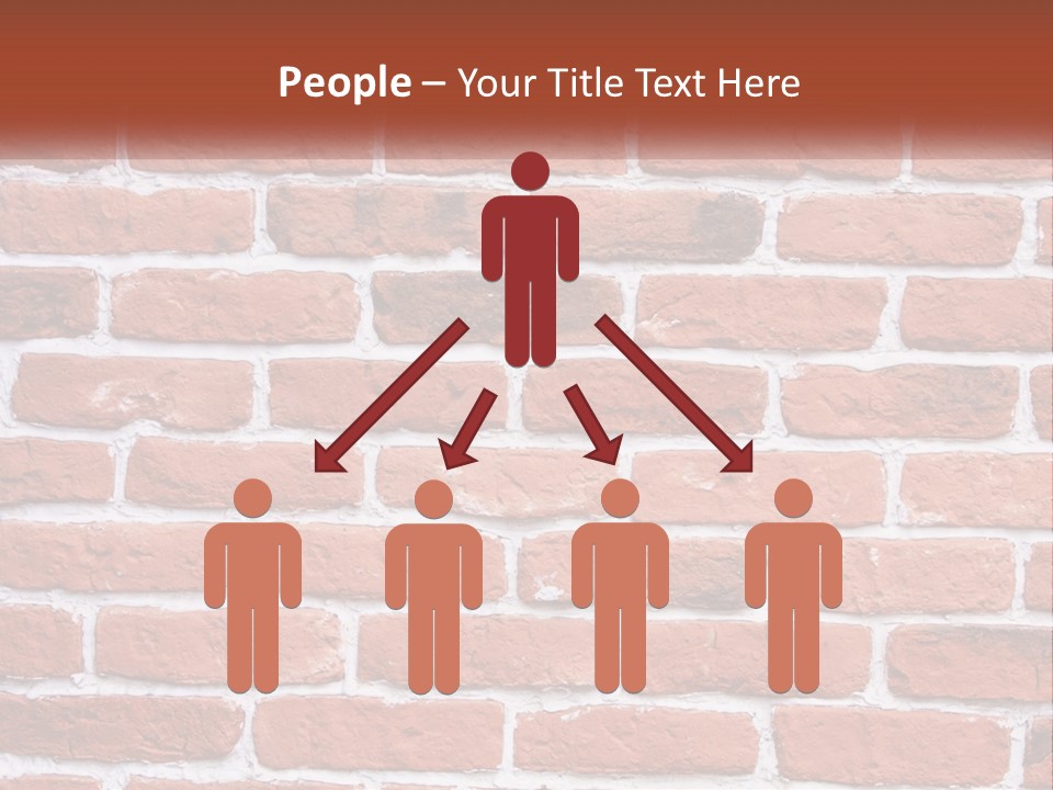 A Brick Wall Is Shown With The Name Of The Company PowerPoint Template