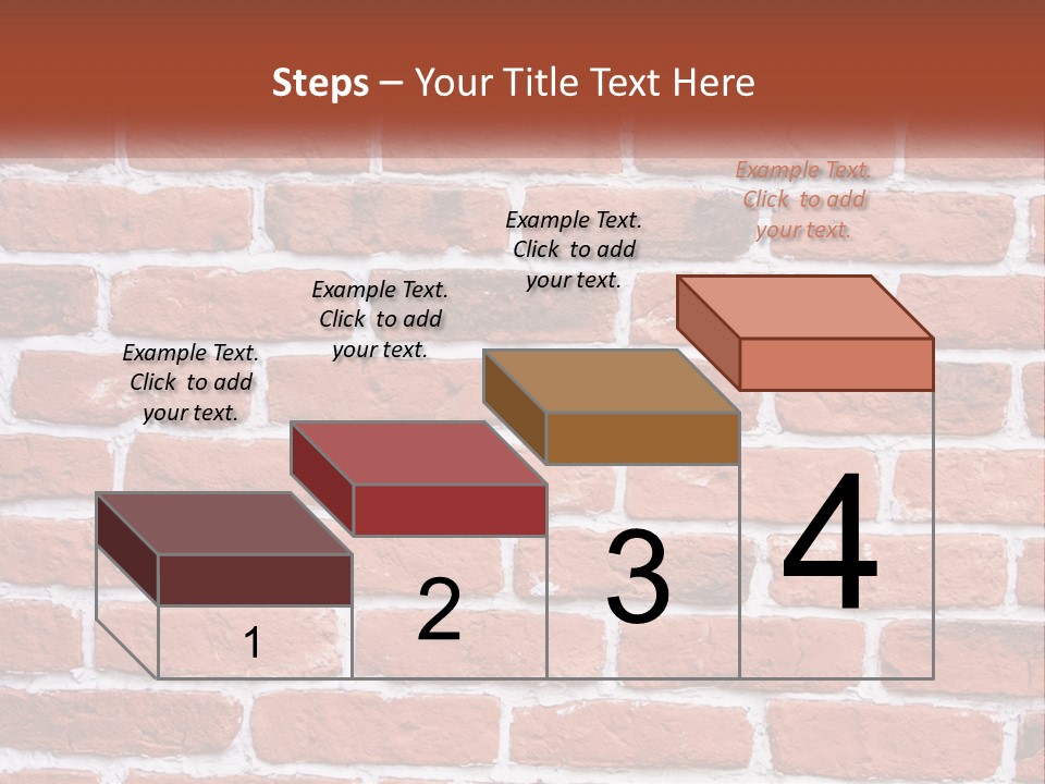 A Brick Wall Is Shown With The Name Of The Company PowerPoint Template