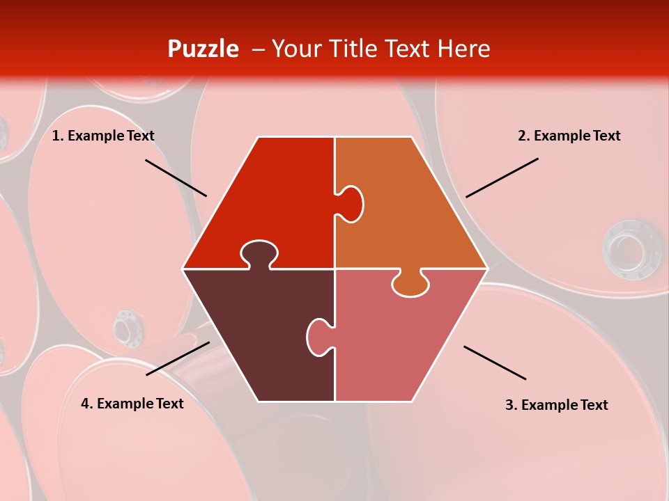A Group Of Red Barrels Stacked On Top Of Each Other PowerPoint Template