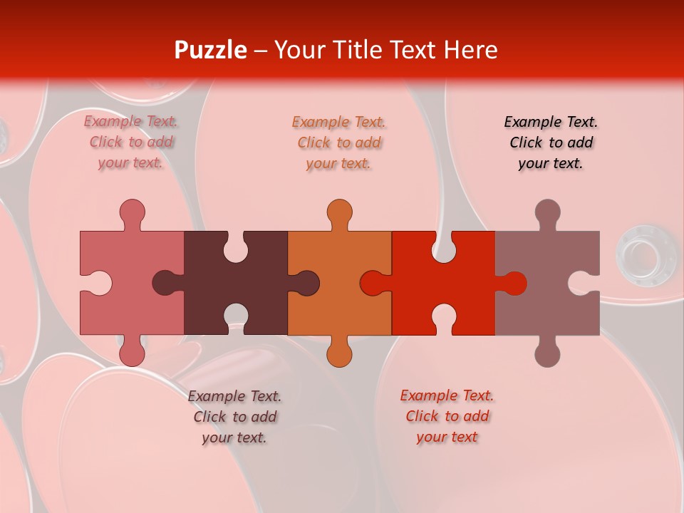 A Group Of Red Barrels Stacked On Top Of Each Other PowerPoint Template