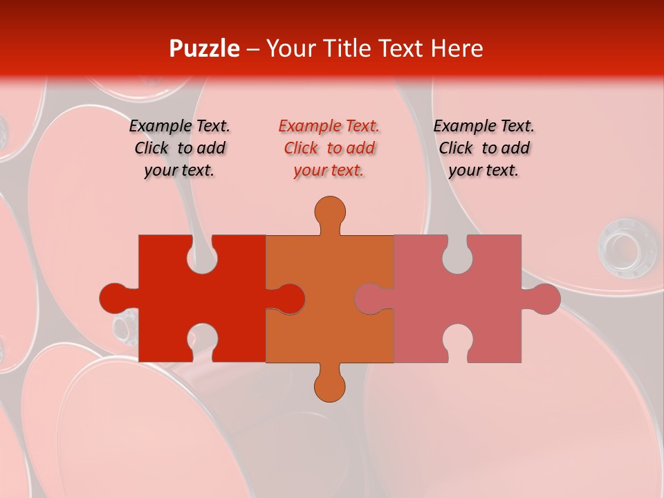 A Group Of Red Barrels Stacked On Top Of Each Other PowerPoint Template