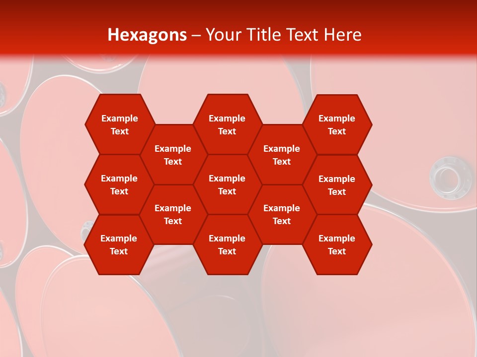 A Group Of Red Barrels Stacked On Top Of Each Other PowerPoint Template