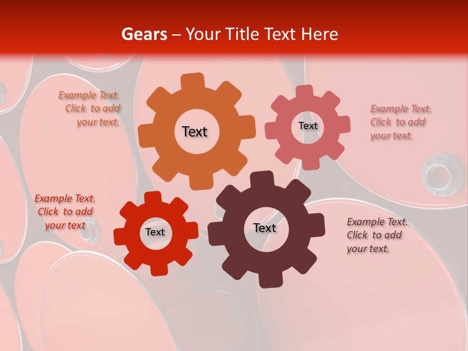 A Group Of Red Barrels Stacked On Top Of Each Other PowerPoint Template