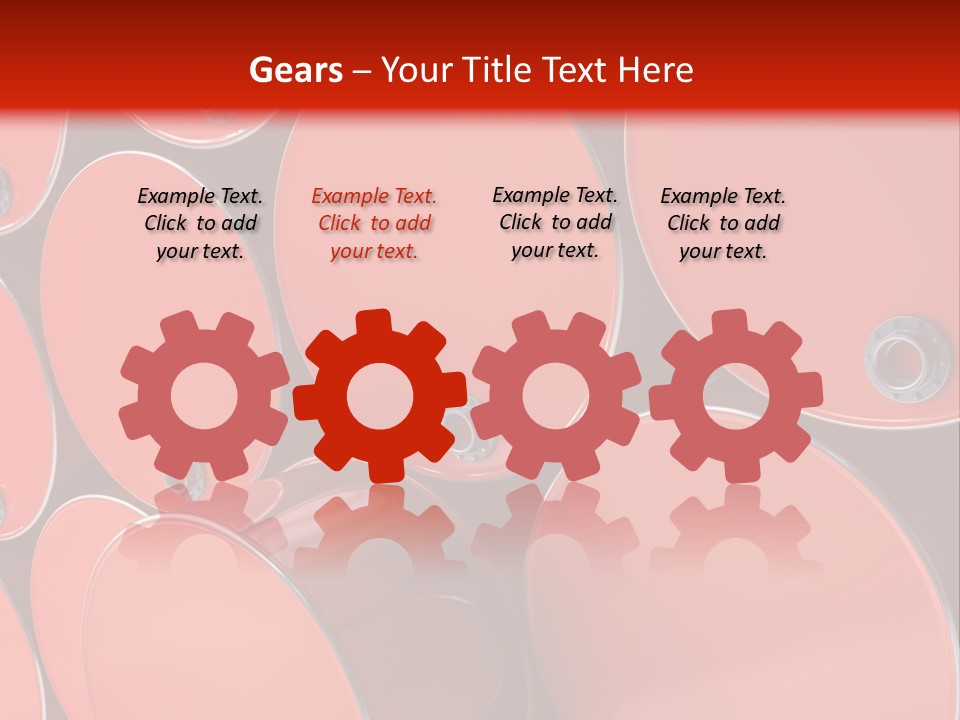 A Group Of Red Barrels Stacked On Top Of Each Other PowerPoint Template