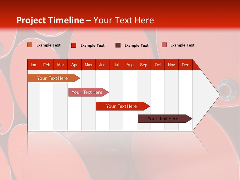 A Group Of Red Barrels Stacked On Top Of Each Other PowerPoint Template