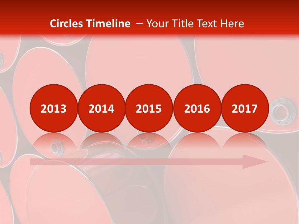 A Group Of Red Barrels Stacked On Top Of Each Other PowerPoint Template