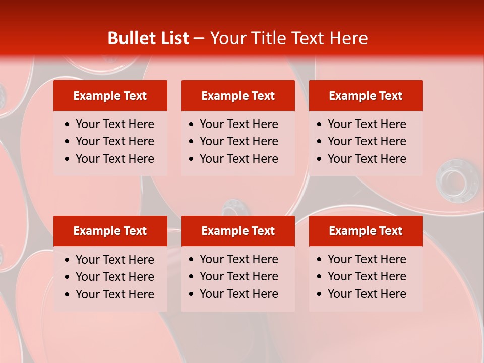A Group Of Red Barrels Stacked On Top Of Each Other PowerPoint Template