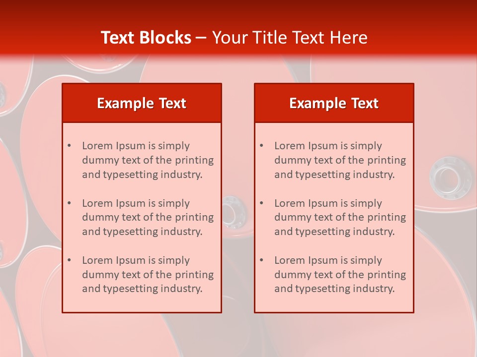 A Group Of Red Barrels Stacked On Top Of Each Other PowerPoint Template