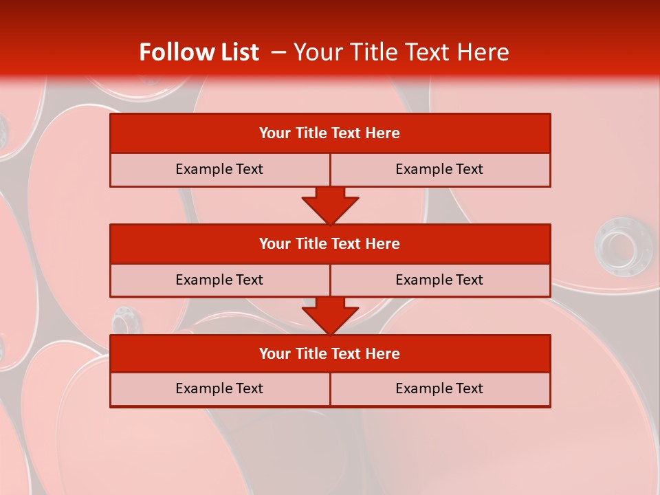 A Group Of Red Barrels Stacked On Top Of Each Other PowerPoint Template