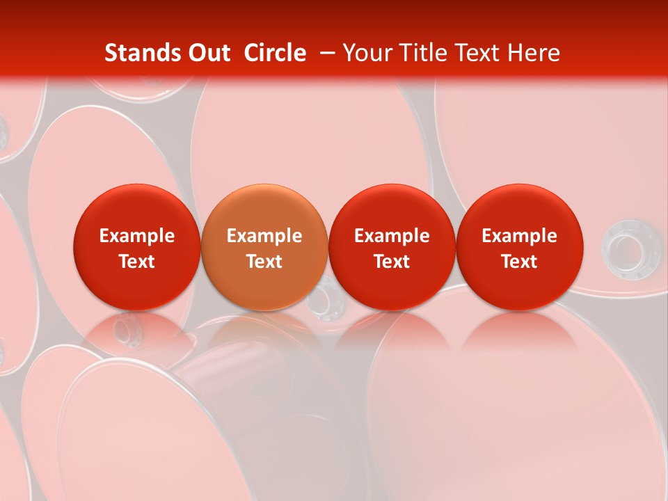 A Group Of Red Barrels Stacked On Top Of Each Other PowerPoint Template