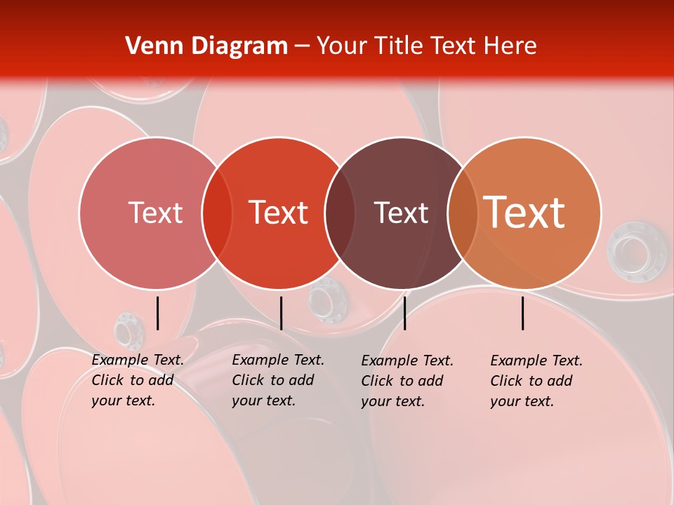 A Group Of Red Barrels Stacked On Top Of Each Other PowerPoint Template