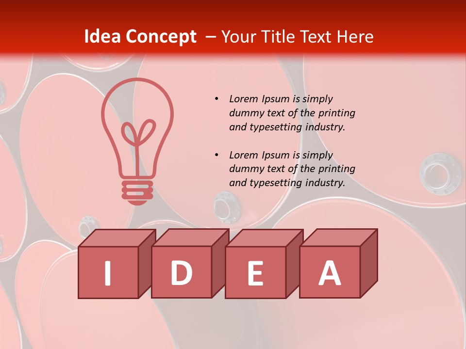 A Group Of Red Barrels Stacked On Top Of Each Other PowerPoint Template