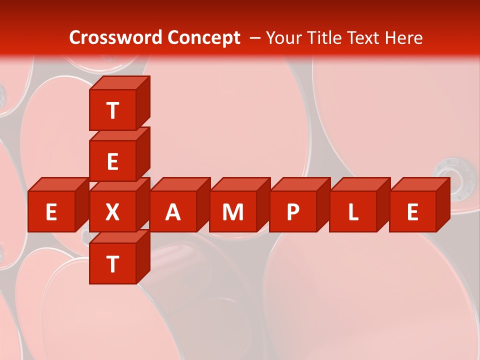 A Group Of Red Barrels Stacked On Top Of Each Other PowerPoint Template