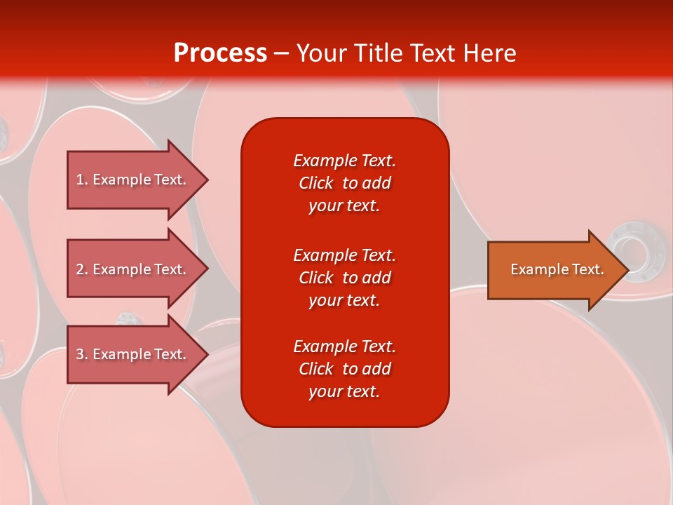A Group Of Red Barrels Stacked On Top Of Each Other PowerPoint Template