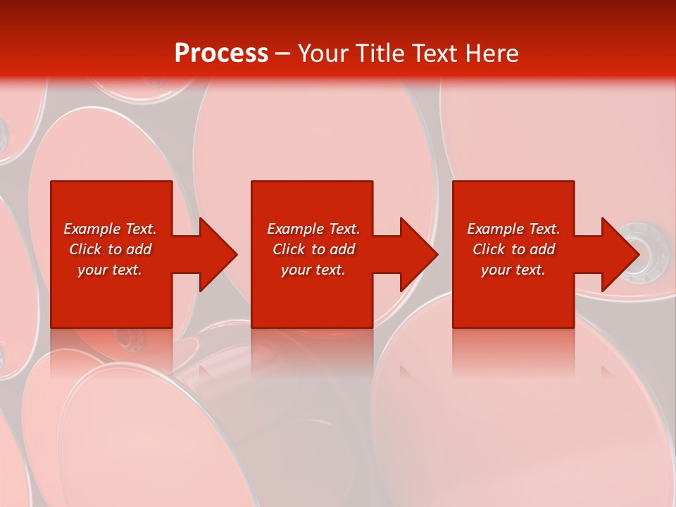 A Group Of Red Barrels Stacked On Top Of Each Other PowerPoint Template