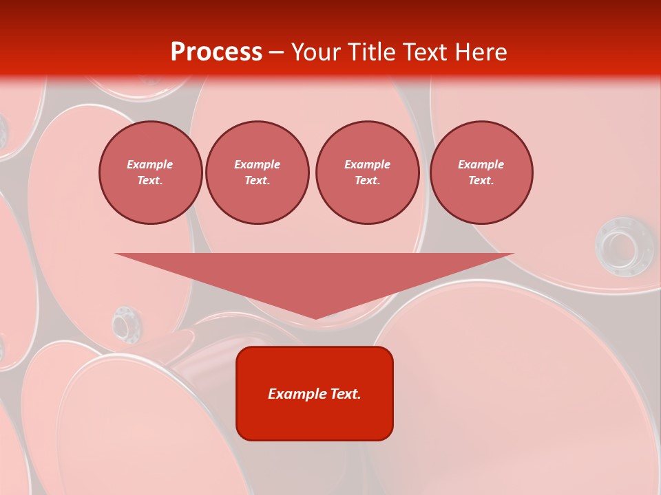 A Group Of Red Barrels Stacked On Top Of Each Other PowerPoint Template