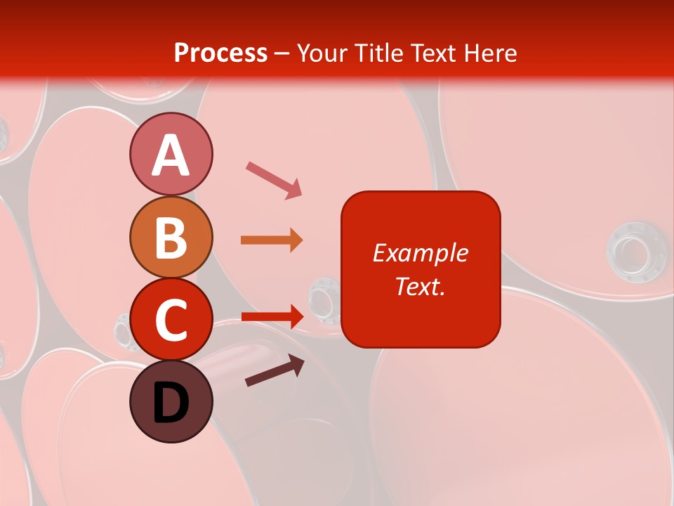 A Group Of Red Barrels Stacked On Top Of Each Other PowerPoint Template
