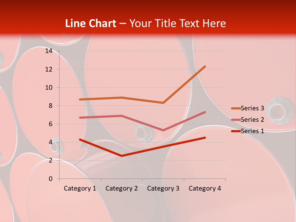 A Group Of Red Barrels Stacked On Top Of Each Other PowerPoint Template