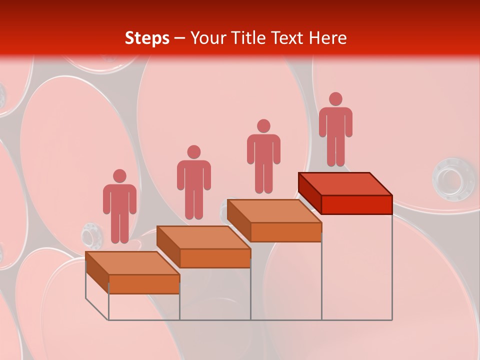 A Group Of Red Barrels Stacked On Top Of Each Other PowerPoint Template