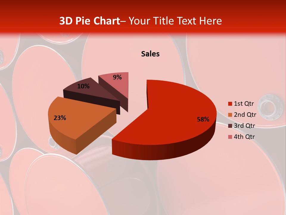 A Group Of Red Barrels Stacked On Top Of Each Other PowerPoint Template
