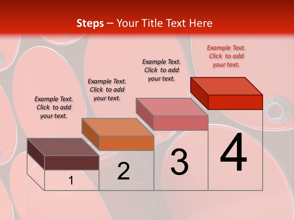 A Group Of Red Barrels Stacked On Top Of Each Other PowerPoint Template