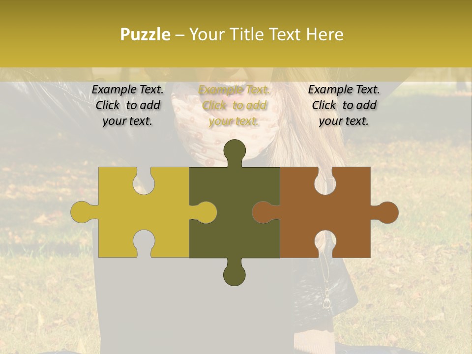 A Woman Sitting In The Grass With Her Laptop PowerPoint Template